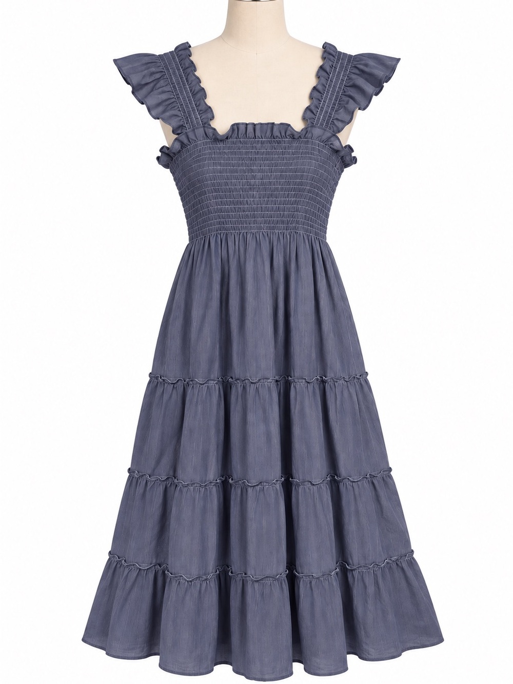 Hill House Home Ellie Nap Dress Navy Gingham L NWOT